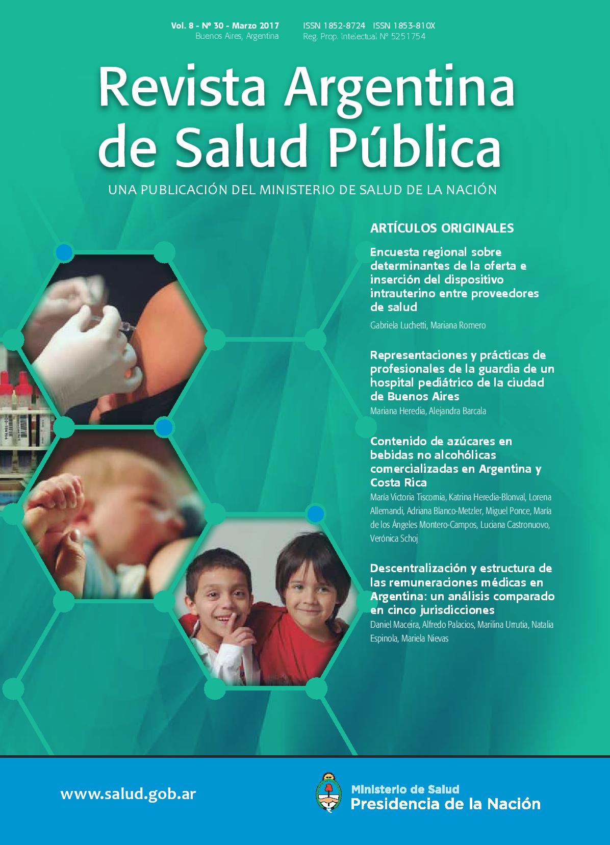 					Ver Vol. 8 Núm. 30 (2017): Revista Argentina de Salud Pública
				