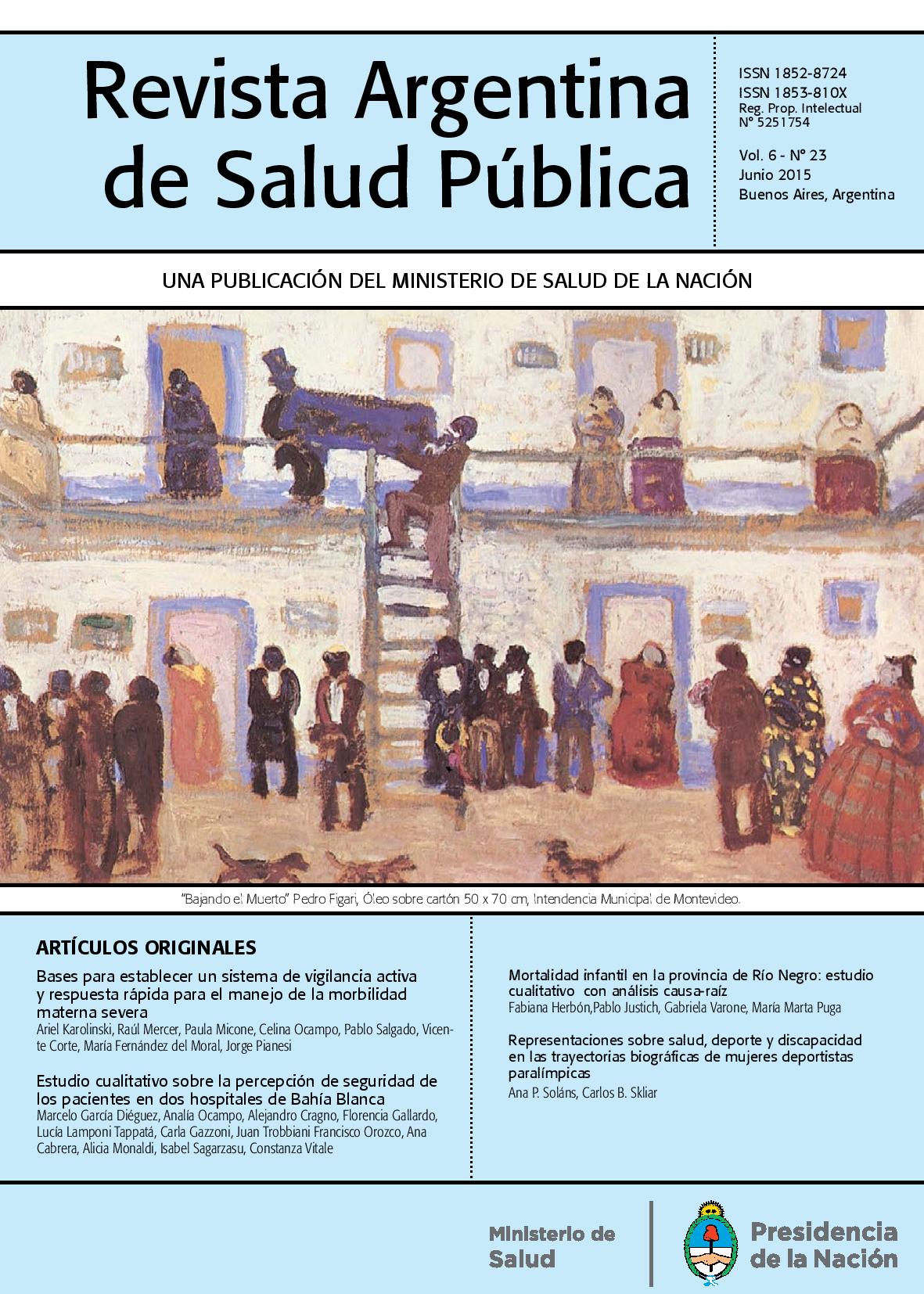 					View Vol. 6 No. 23 (2015): Revista Argentina de Salud Pública
				