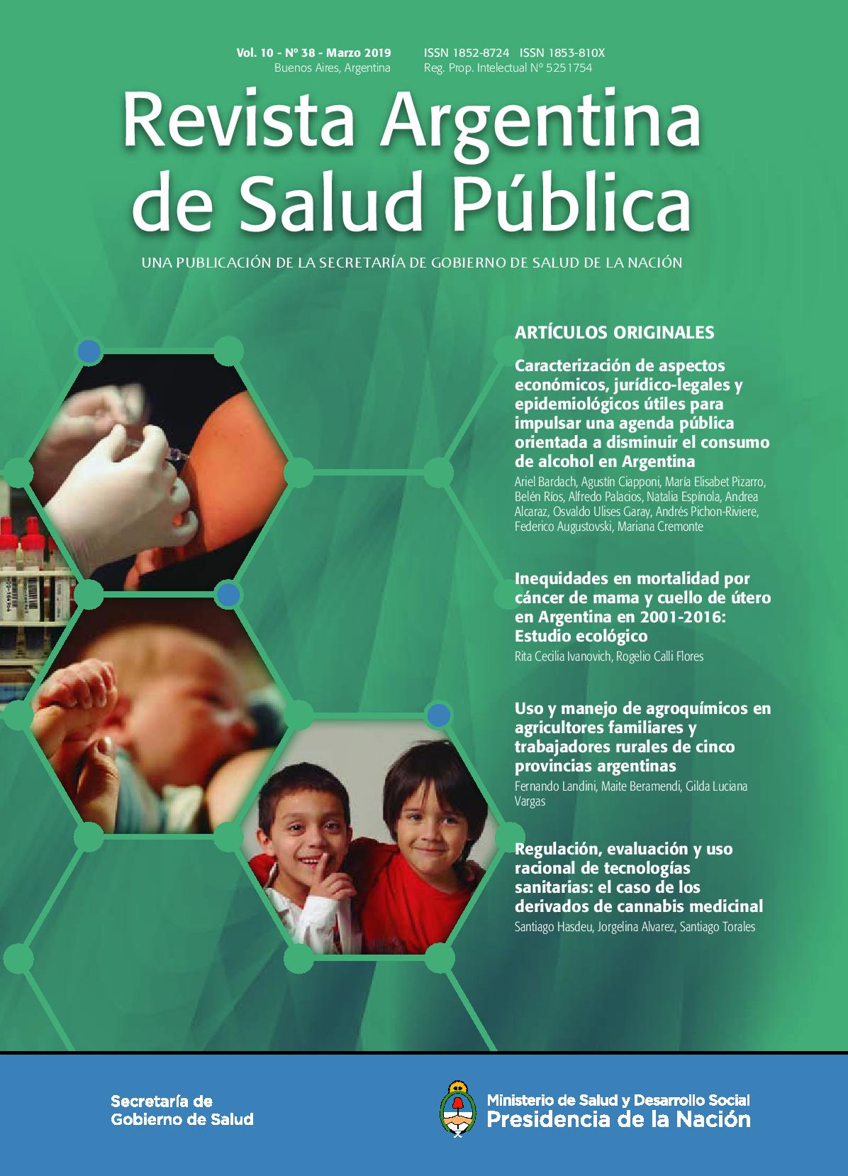 					Ver Vol. 10 Núm. 38 (2019): Revista Argentina de Salud Pública
				